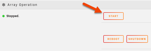 Array Operation Start